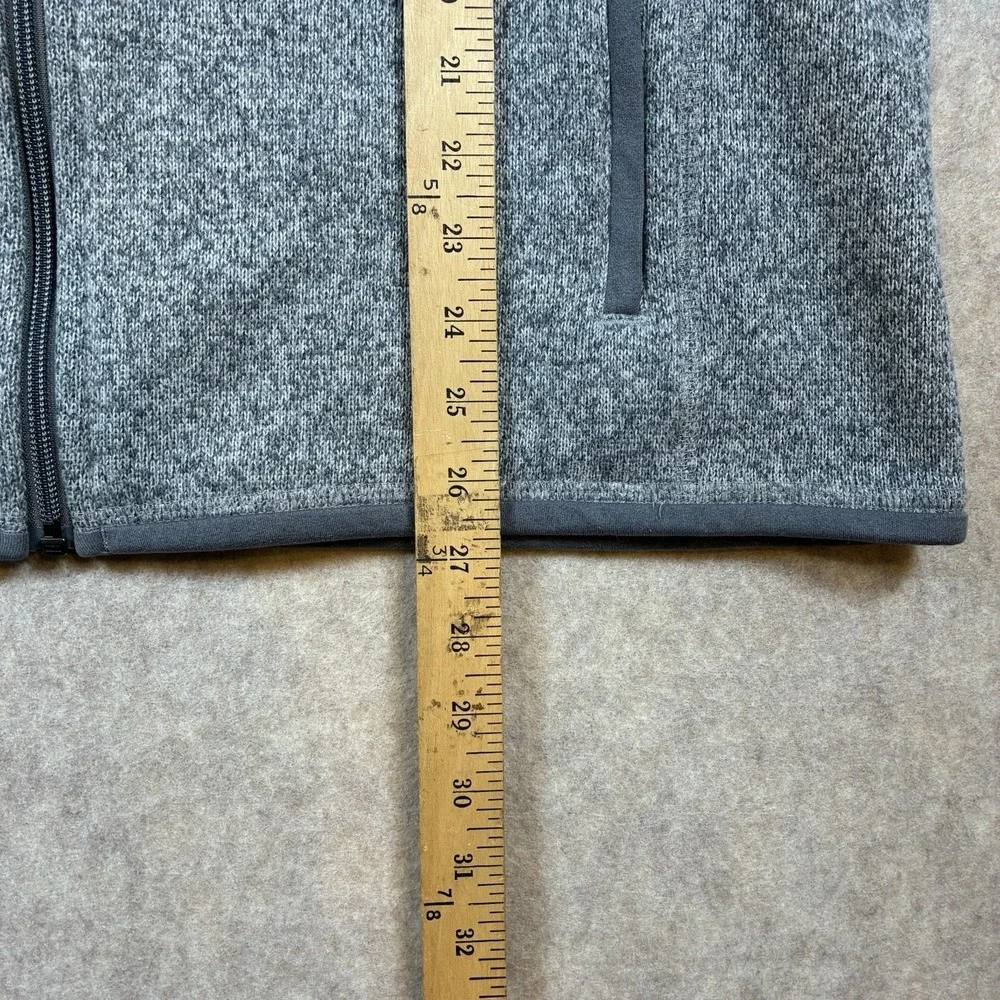 Patagonia Better Sweater Mens L Heathered Gray Vest Full Zip - Company Logo